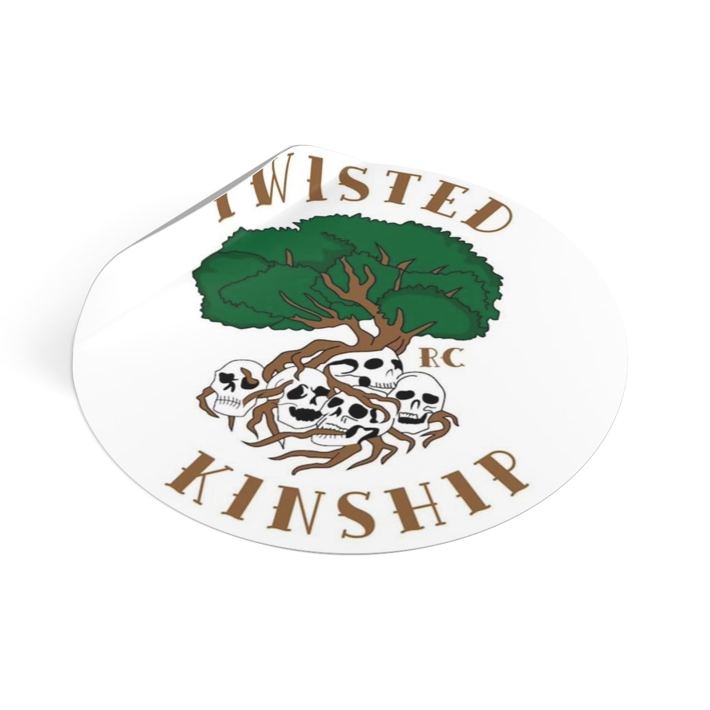 Twisted Kinship Round Stickers