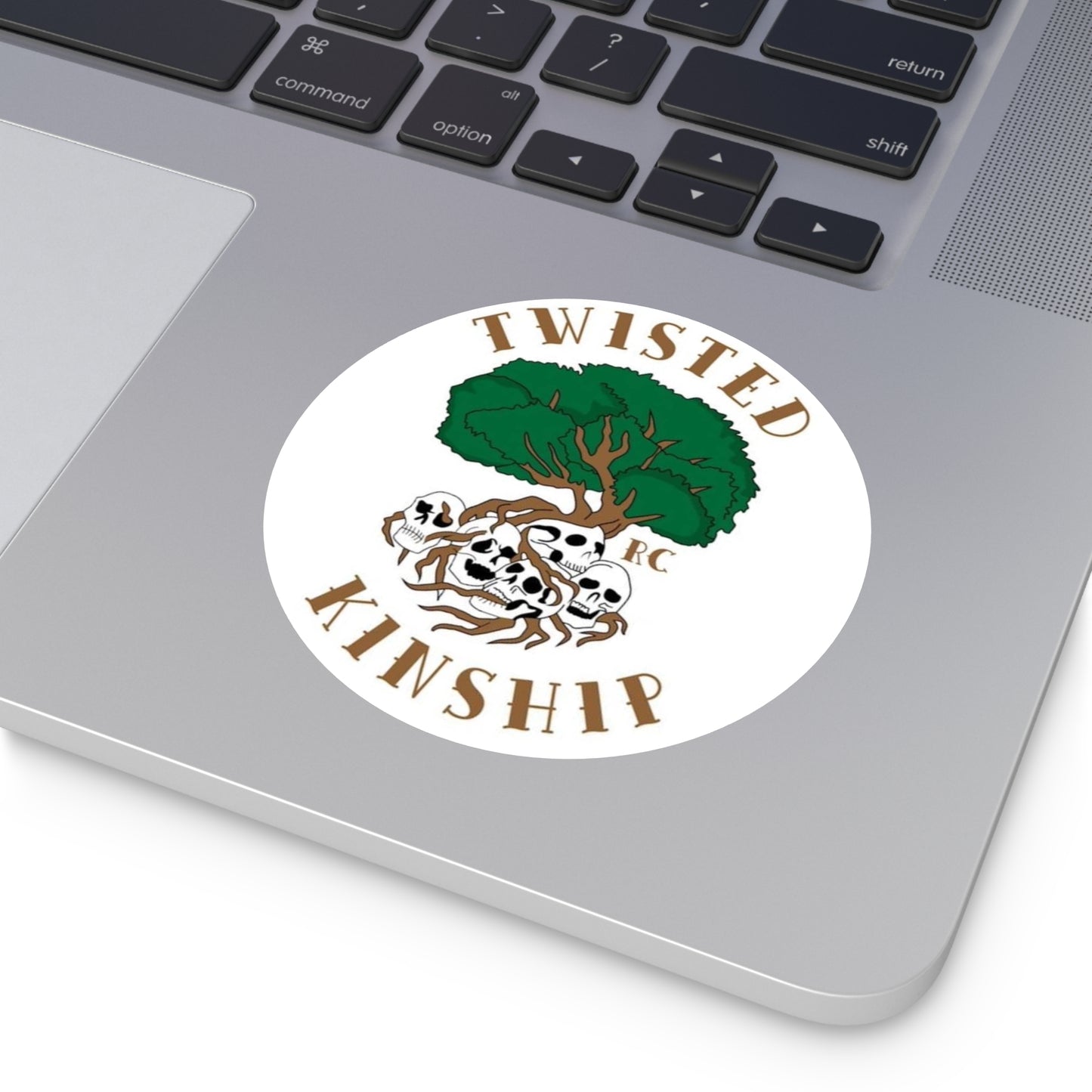 Twisted Kinship Round Stickers