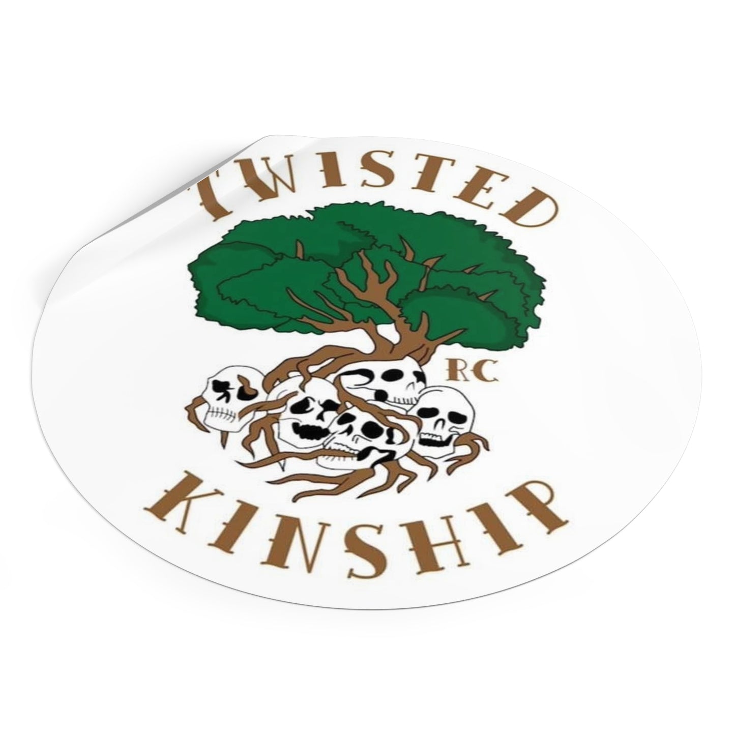Twisted Kinship Round Stickers