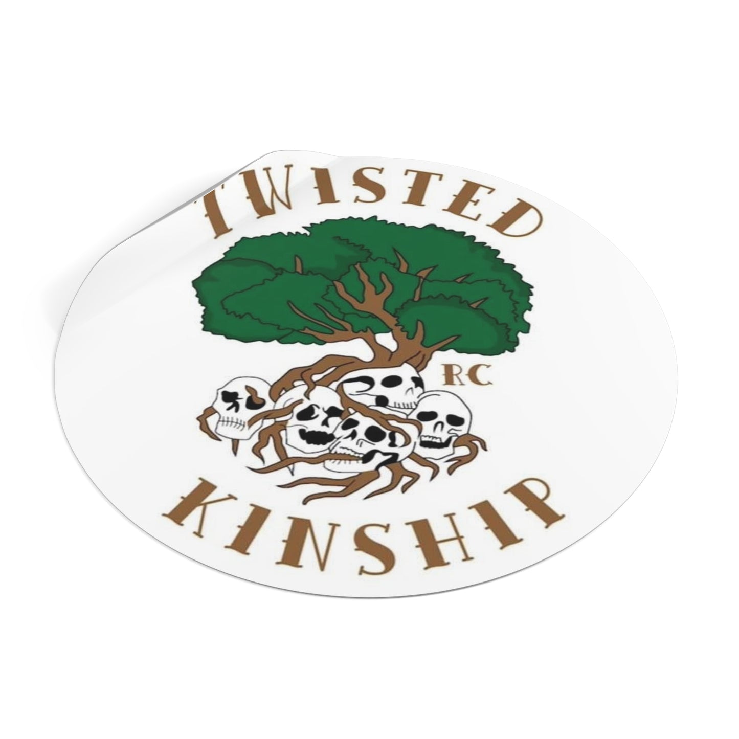 Twisted Kinship Round Stickers