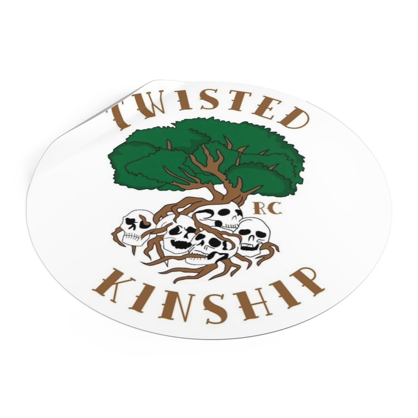 Twisted Kinship Round Stickers