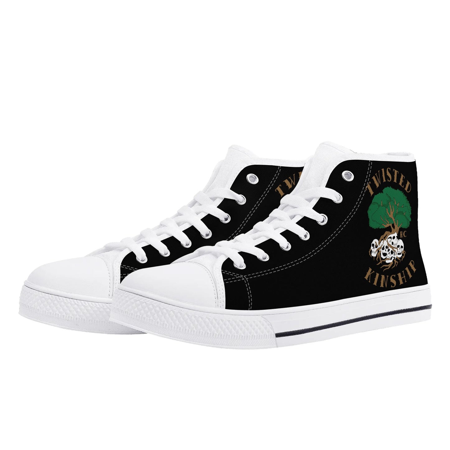 Mens Twisted Kinship High Top Canvas Shoes