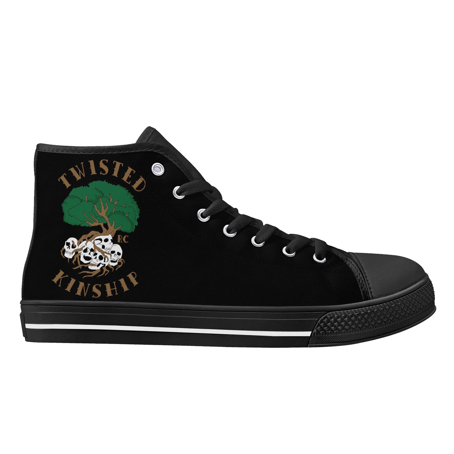 Mens Twisted Kinship High Top Canvas Shoes