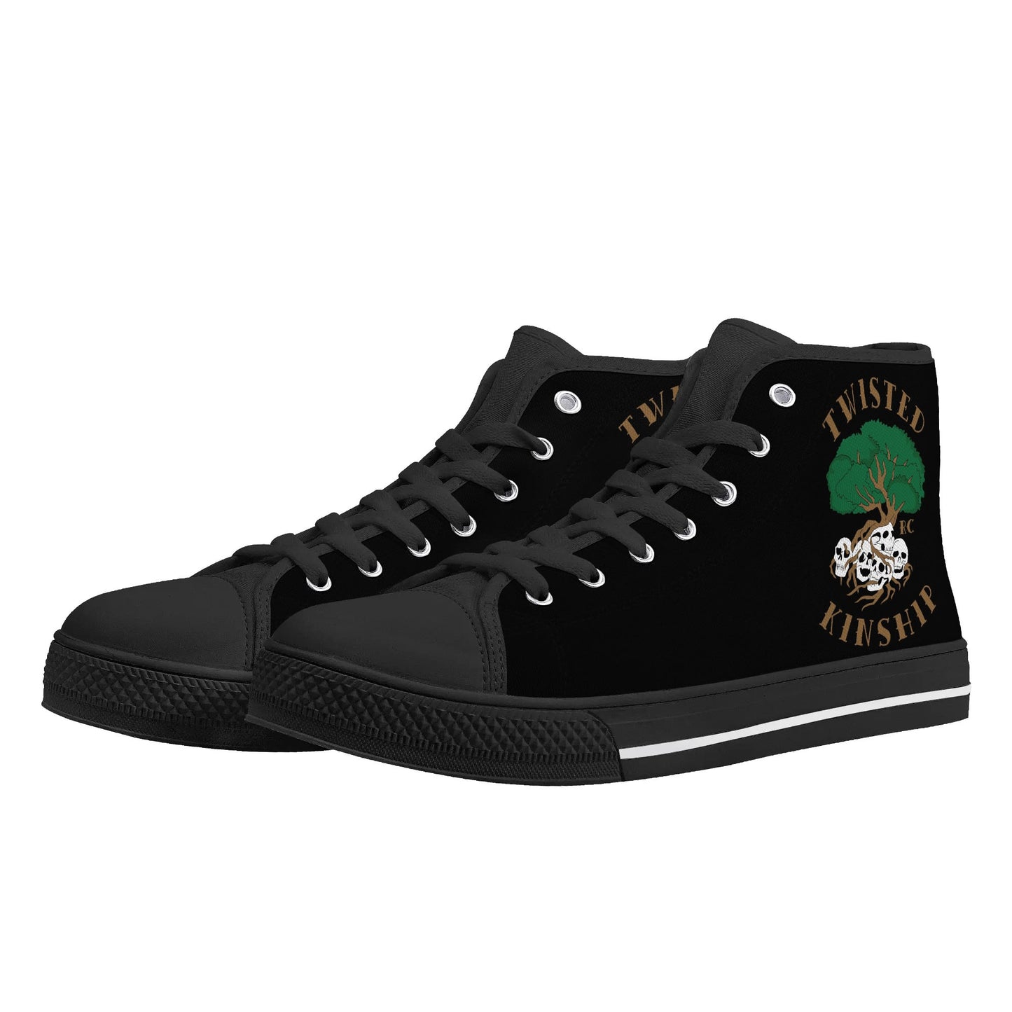 Mens Twisted Kinship High Top Canvas Shoes