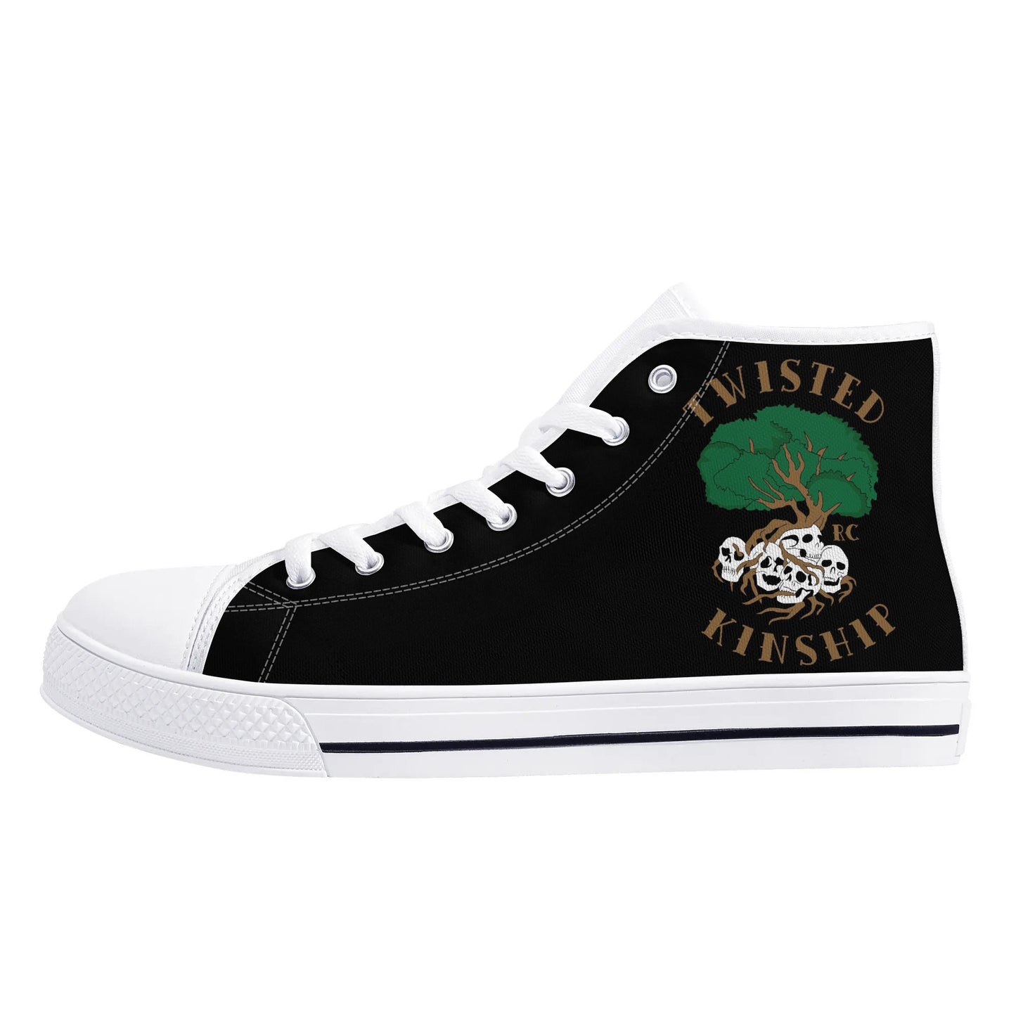 Mens Twisted Kinship High Top Canvas Shoes