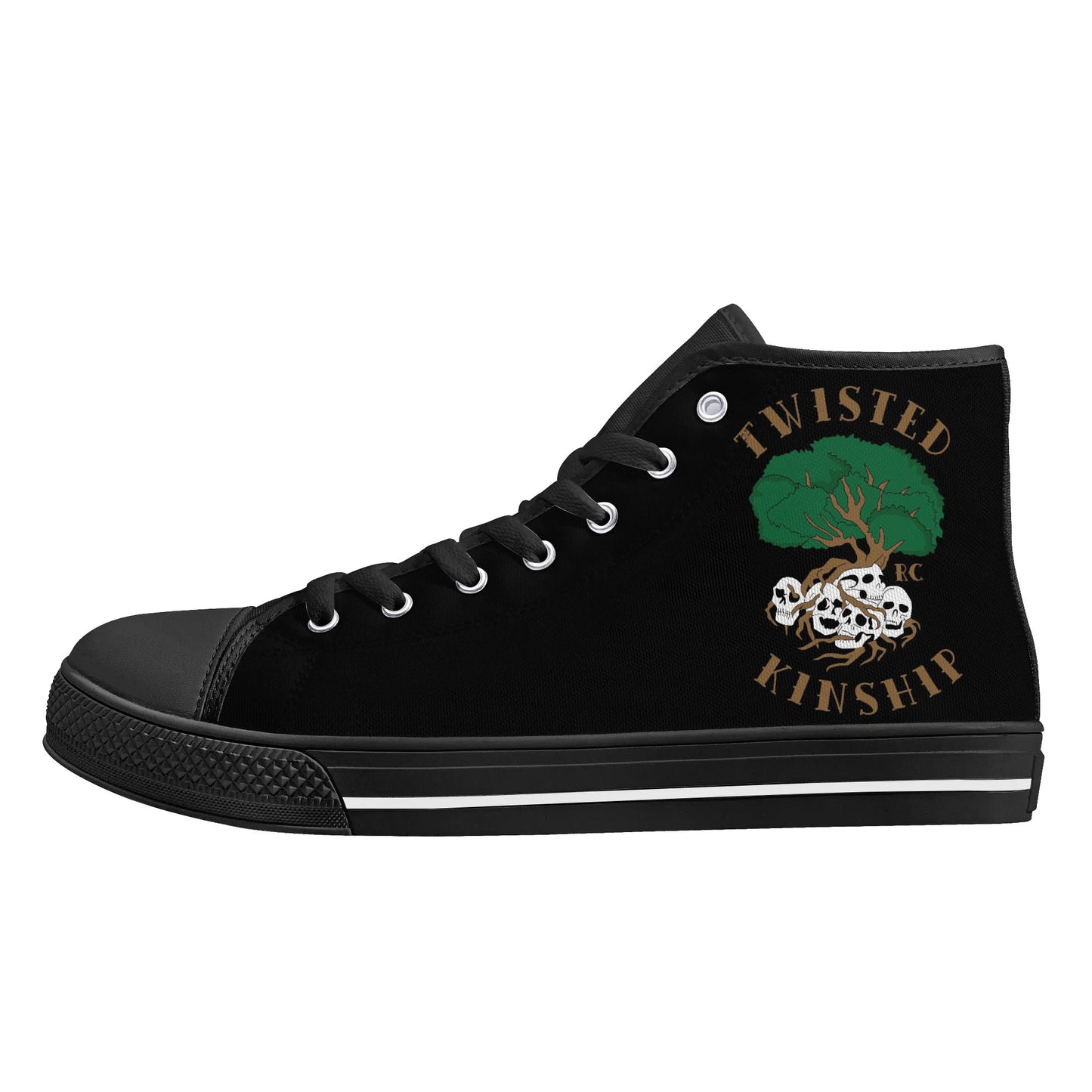 Mens Twisted Kinship High Top Canvas Shoes