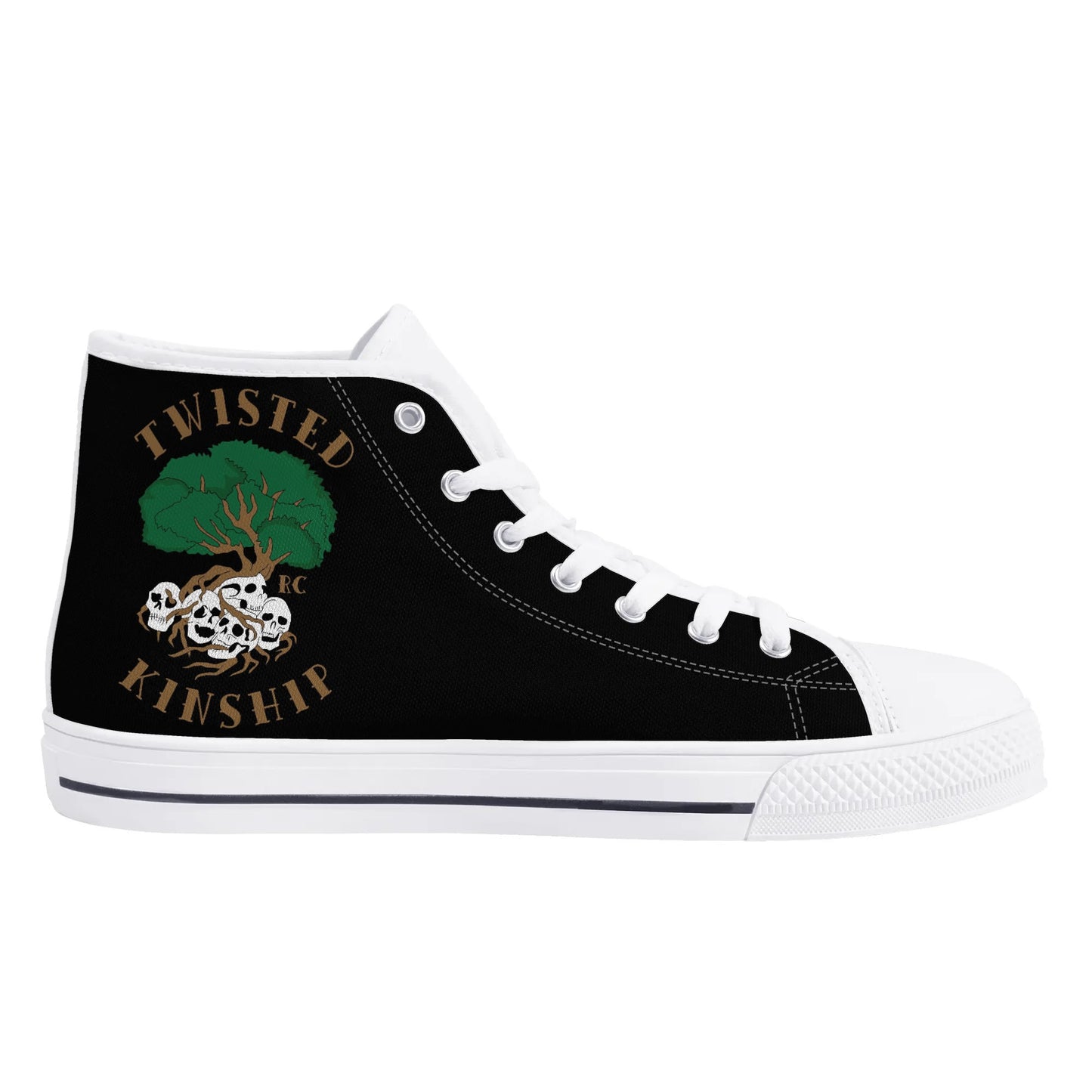 Mens Twisted Kinship High Top Canvas Shoes