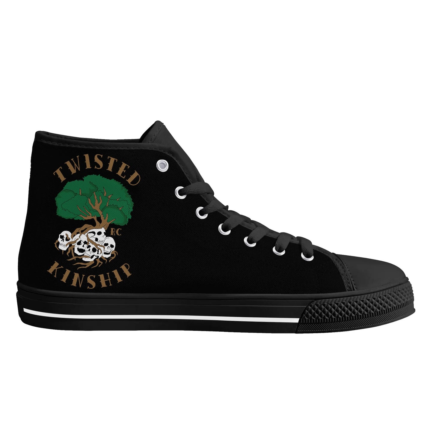 Mens Twisted Kinship High Top Canvas Shoes