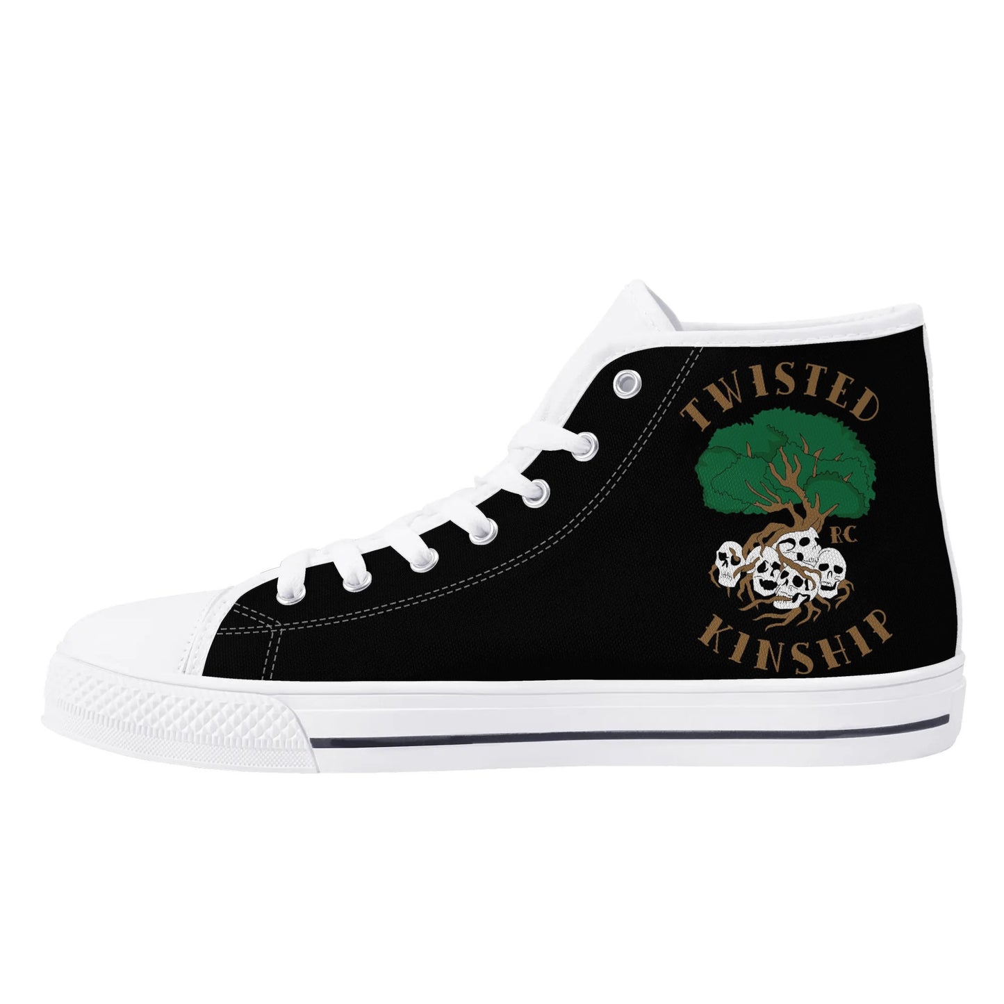 Mens Twisted Kinship High Top Canvas Shoes