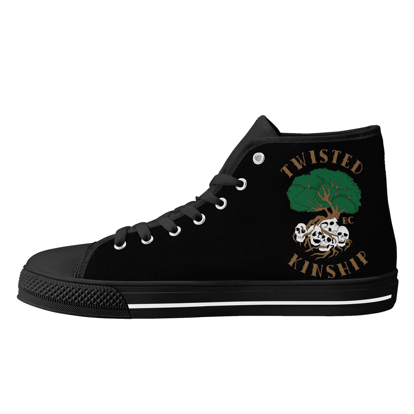 Mens Twisted Kinship High Top Canvas Shoes