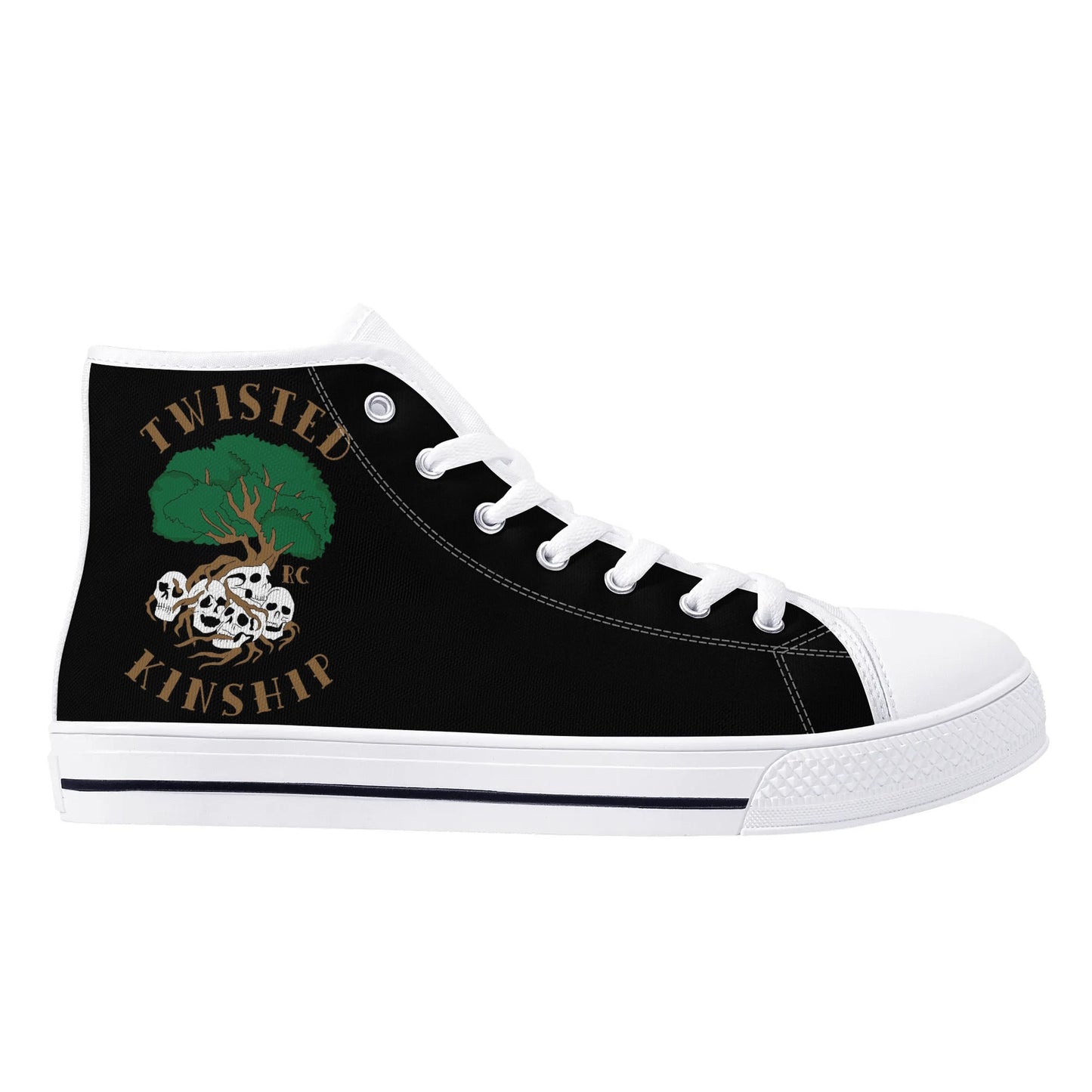 Mens Twisted Kinship High Top Canvas Shoes