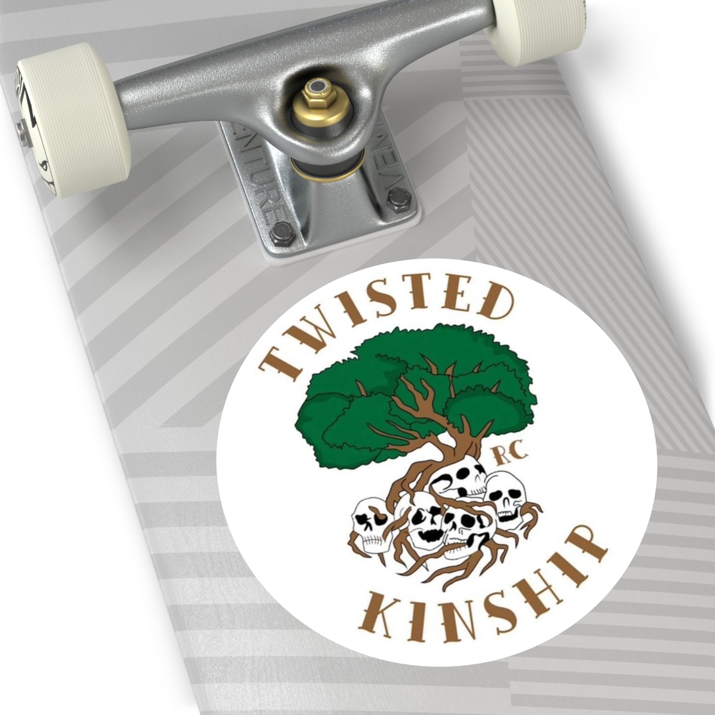 Twisted Kinship Round Stickers