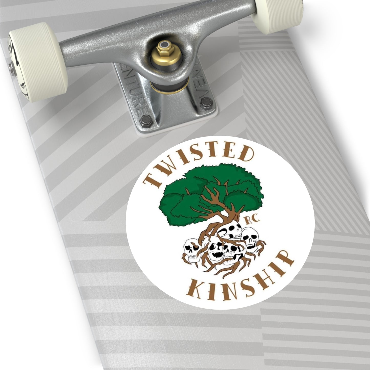 Twisted Kinship Round Stickers