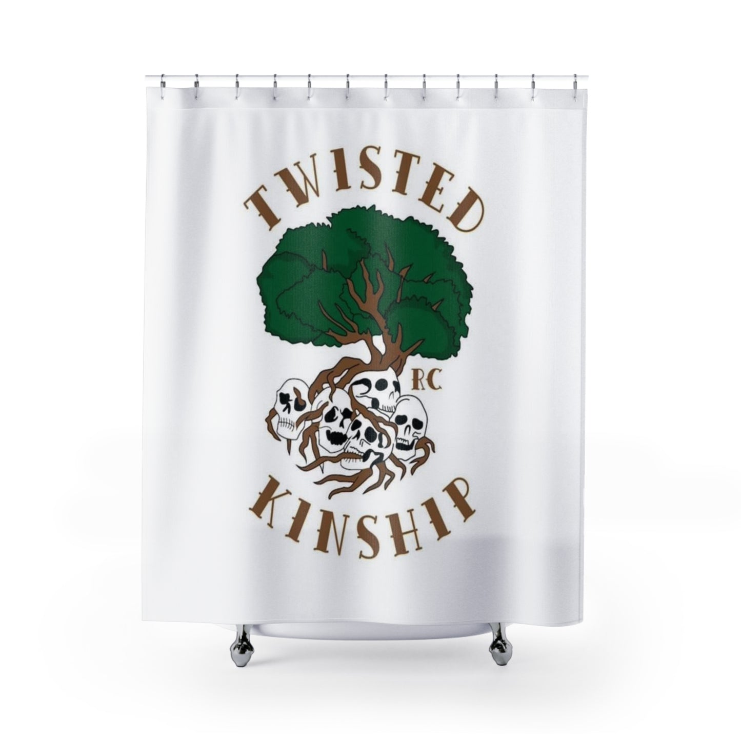 Twisted Kinship Shower Curtains