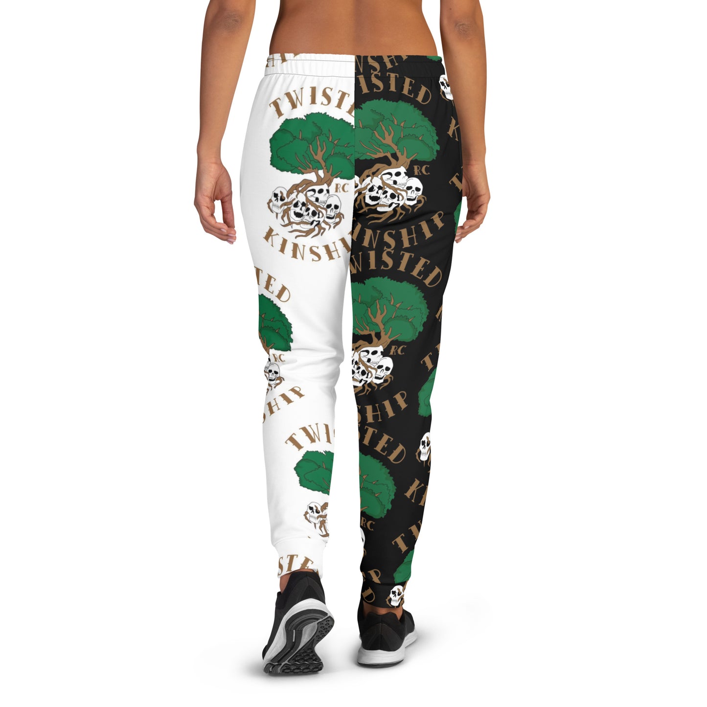 Twisted Kinship Black and White Women's Joggers