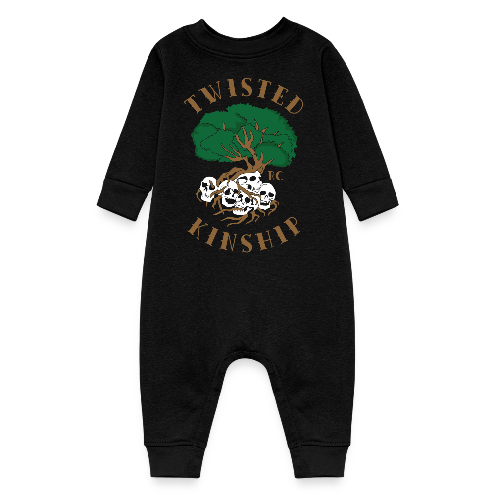 Baby Fleece One Piece - black