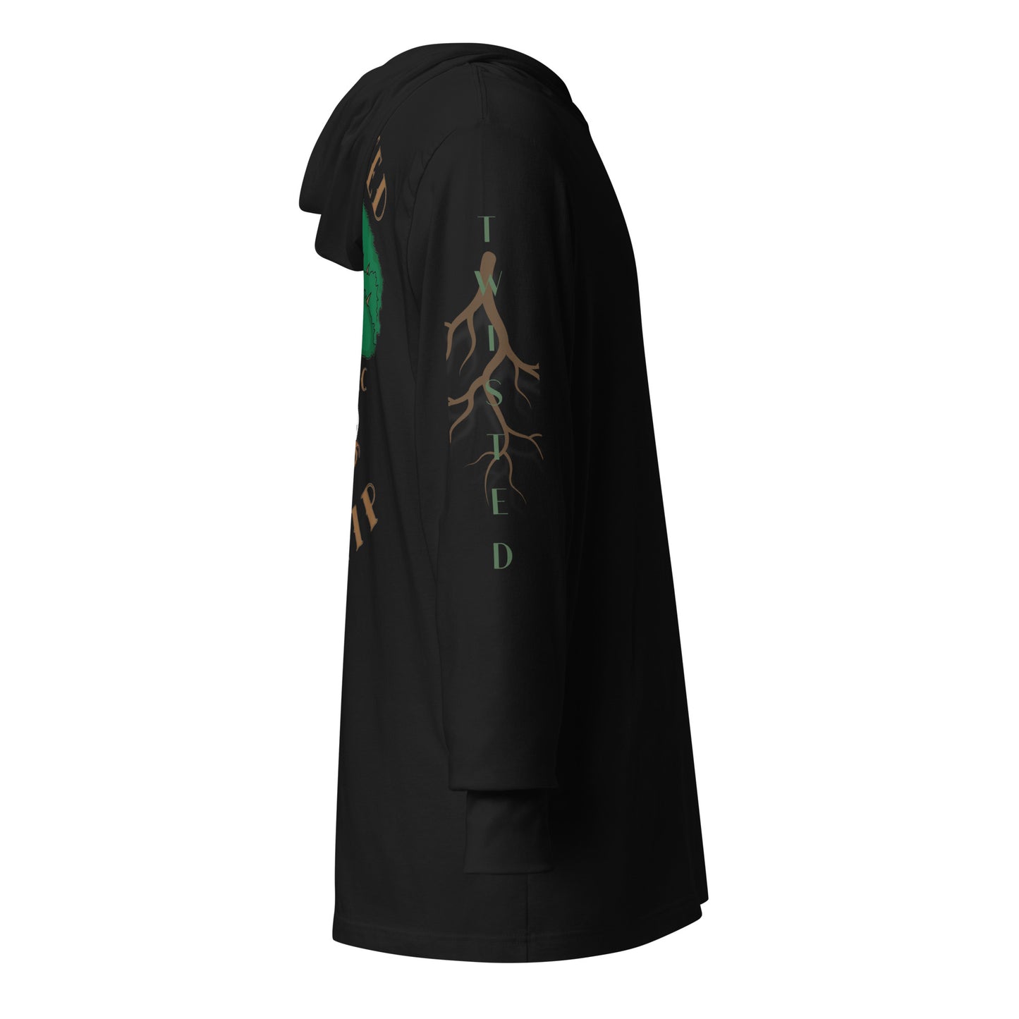 Twisted Kinship Hooded long-sleeve tee