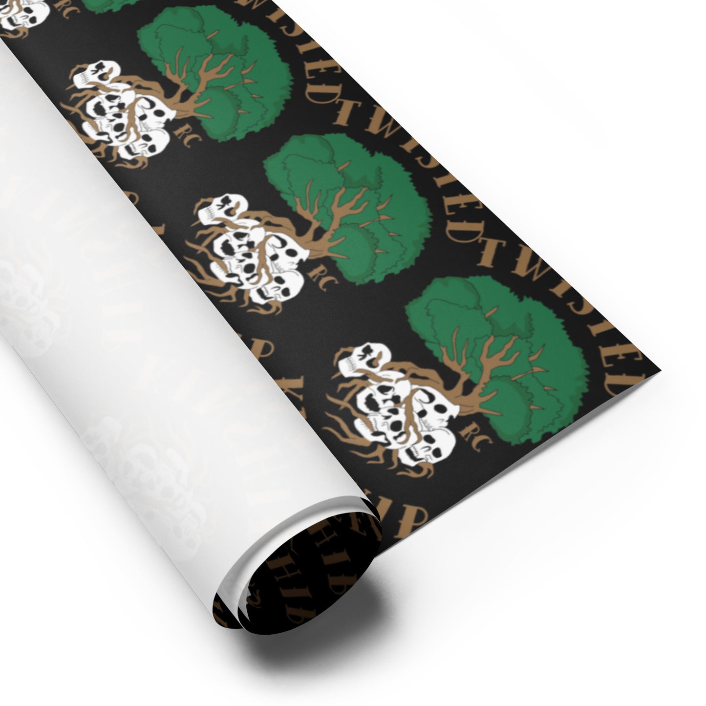 Black Twisted Kinship Wrapping paper